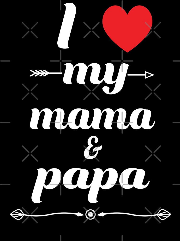 I love you Mama and Papa Baby One-Piece for Sale by freskalatte
