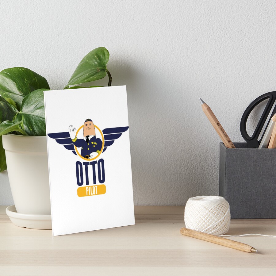 “Otto the Inflatable Pilot” Art Board Print by McPod | Redbubble