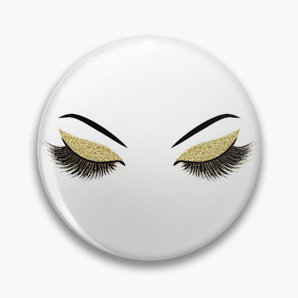 Item preview, Lashes with gold  glitter  designed and sold by sashica.
