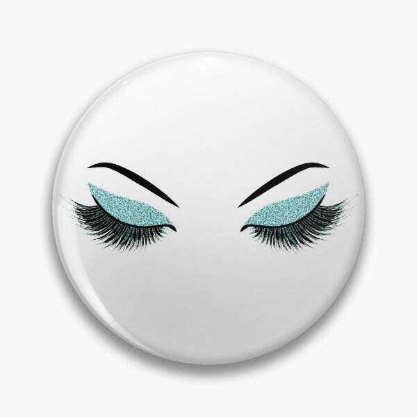 Item preview, Teal lashes with glitter effect designed and sold by sashica.