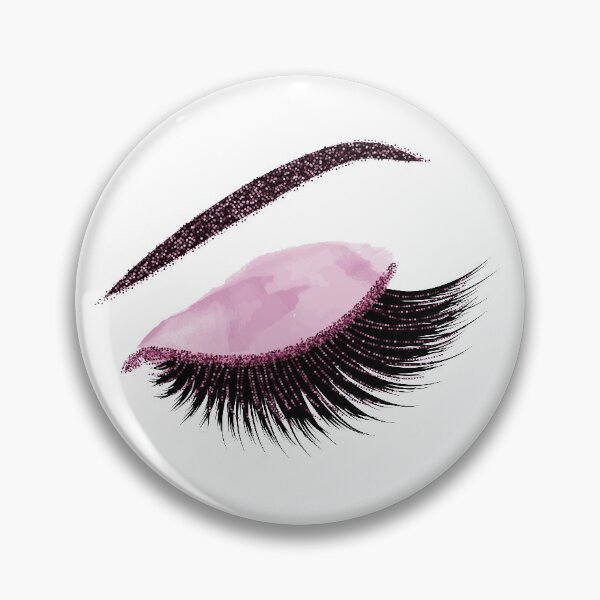 Item preview, Glittery burgundy lashes illustration designed and sold by sashica.