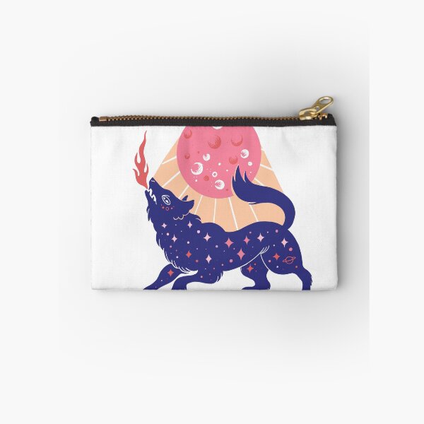 Item preview, Pink full mon and cosmic wolf designed and sold by Paolavk.