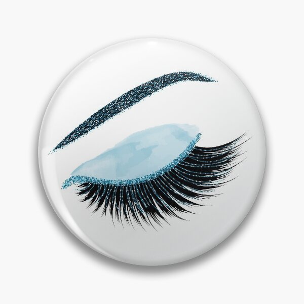 Item preview, Glittery blue lashes  designed and sold by sashica.