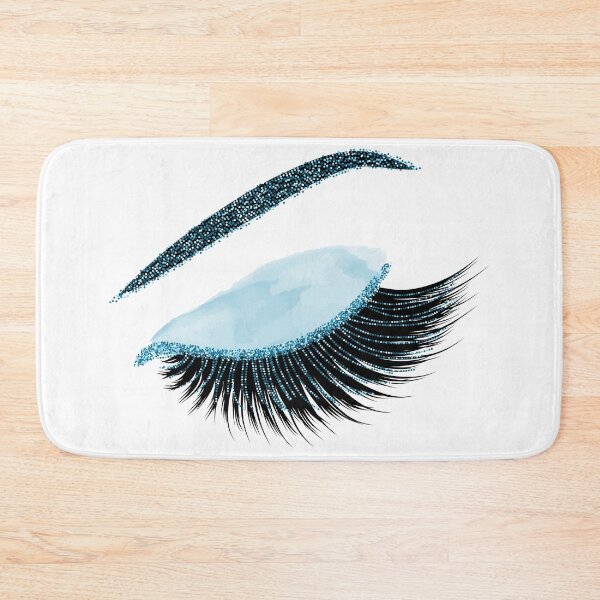 Item preview, Glittery blue lashes  designed and sold by sashica.