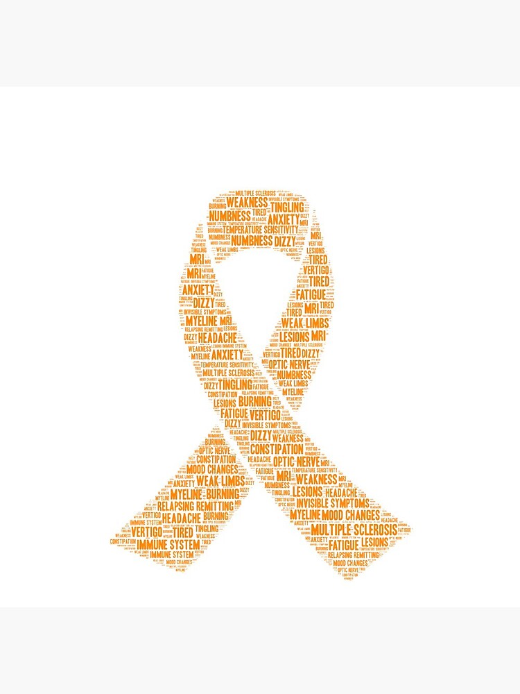 Août Orange Campagne De Sensibilisation à La Sclérose En Plaques Main Tenant Un Ruban Orange