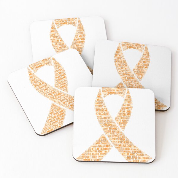 Item preview, Mask of Multiple Sclerosis (MS) awareness ribbon - MS is more than a disease. It is a lifestyle  designed and sold by MustaFighter.