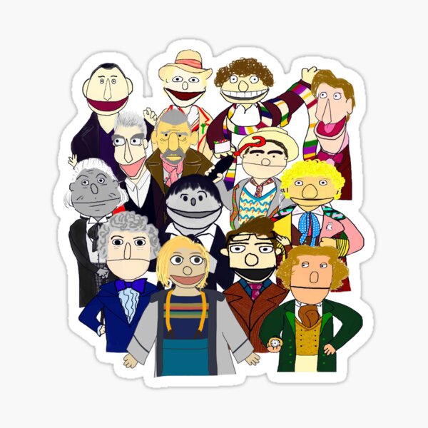 Thirteen Doctors plus the War Doctor Sticker