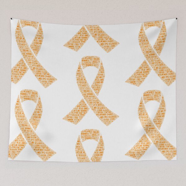 Item preview, Mask of Multiple Sclerosis (MS) awareness ribbon - MS is more than a disease. It is a lifestyle  designed and sold by MustaFighter.