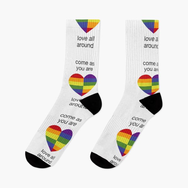 Item preview, Come As You Are - Love All Around - LGBTQ+ Rainbow Heart designed and sold by STYLE + EXPRESSION.