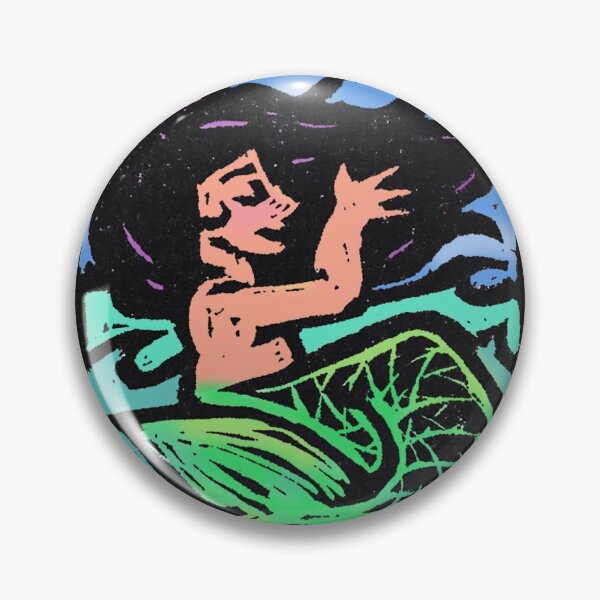 Item preview, Mermaid Singer (handcarved stamp by Kir) designed and sold by metasilk.