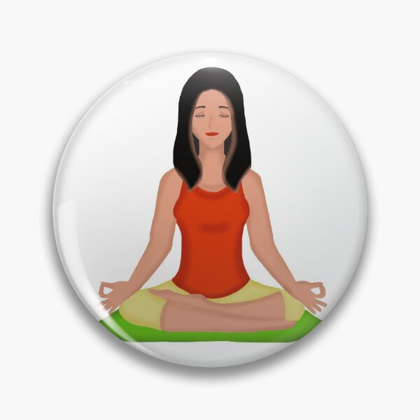 Item preview, Yoga girl meditation designed and sold by abhishekarts.