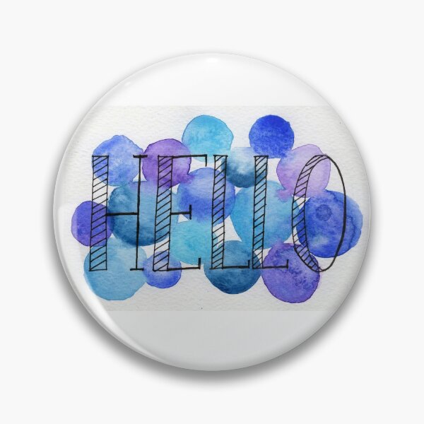 Item preview, Hello watercolor designed and sold by SilverBirch14.