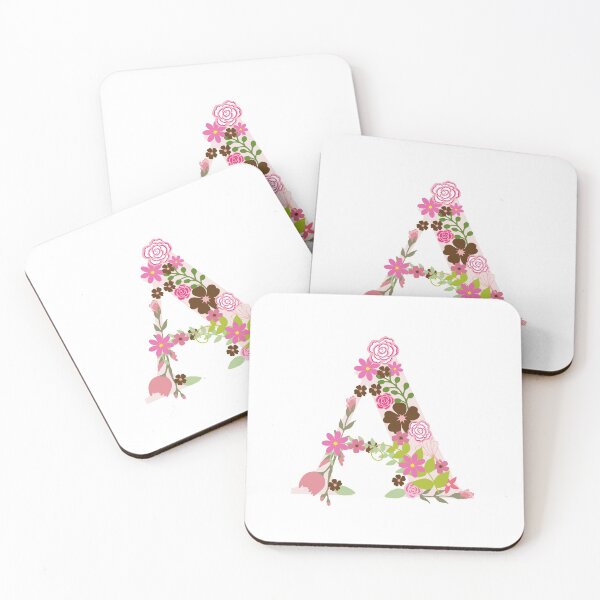 Item preview, A Pink floral designed and sold by AlphabetCentral.