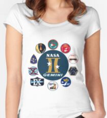Gemini Program Composite Logo Women's Fitted Scoop T-Shirt