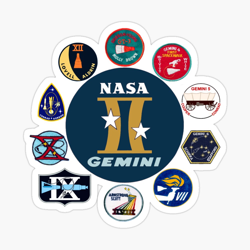Project Gemini Composite Logo Digital Art by Nikki - Pixels