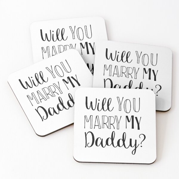 Item preview, WILL YOU MARRY MY DADDY? CUTE KIDS STATEMENT, BY SUBGIRL designed and sold by SUBGIRL.