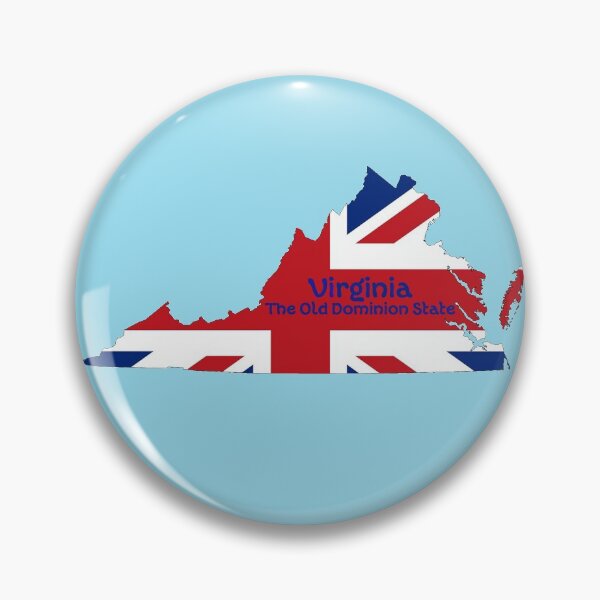 Item preview, Virginia Map with State nickname:  The Old Dominion State designed and sold by Havocgirl.