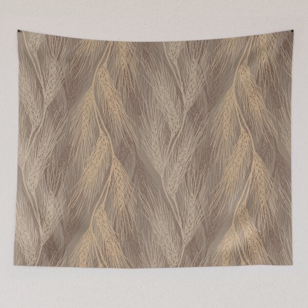 Item preview, Wheat ears seamless pattern beige. Wild herbs. Wild life designed and sold by Yulia Chepurova.