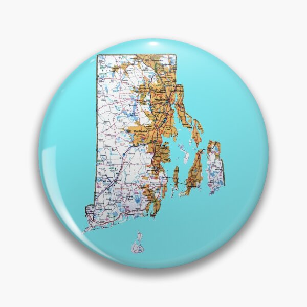 Artikelvorschau, Rhode Island Roadmap entworfen und verkauft von Havocgirl.