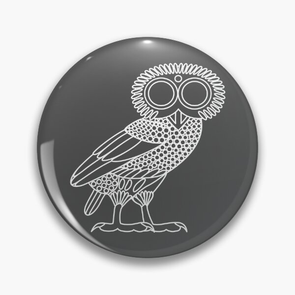 Item preview, Owl of Athena [White Outline (owl only)] designed and sold by jorellaf.