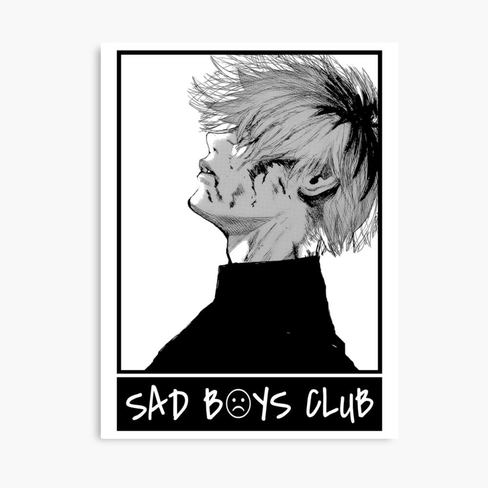 Sad Boys Club Kaneki Ken Metal Print By Bloomcut Redbubble