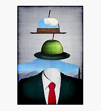 Tribute to René Magritte Photographic Print