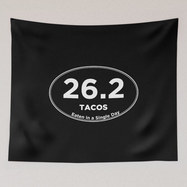 Item preview, 26.2 Tacos Eaten In A Single Day Funny Marathon Spectator product designed and sold by jakehughes2015.