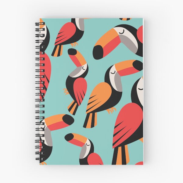 Item preview, Colorful Toucans Tropical Pattern designed and sold by AnastasiaDesign.