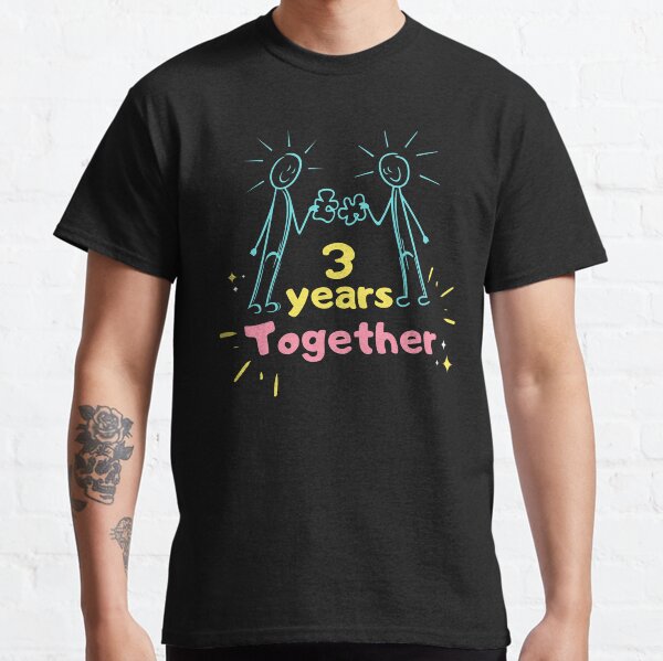 3rd year anniversary wedding gifts for couple ,mr and ms, wife, lovers, valentine day. Classic T-Shirt