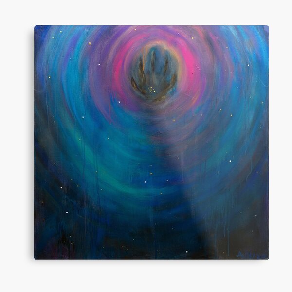 The Hand of God Galaxy Metal Print