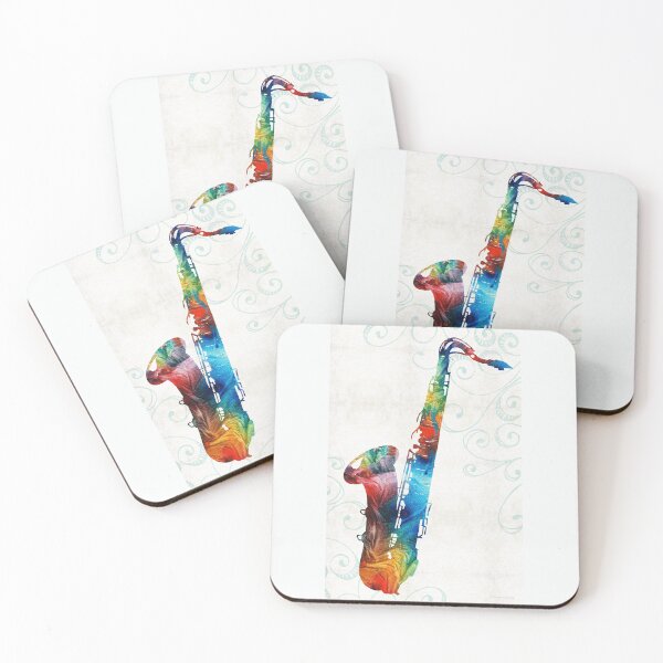 Item preview, Colorful Saxophone 3 by Sharon Cummings designed and sold by Sharon Cummings Art.