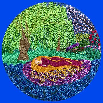 Artwork thumbnail, The Lady under the Willow Tree by SewingSongbird