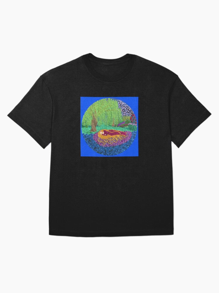 Thumbnail 3 of 7, Oversized T-Shirt, The Lady under the Willow Tree designed and sold by SewingSongbird.