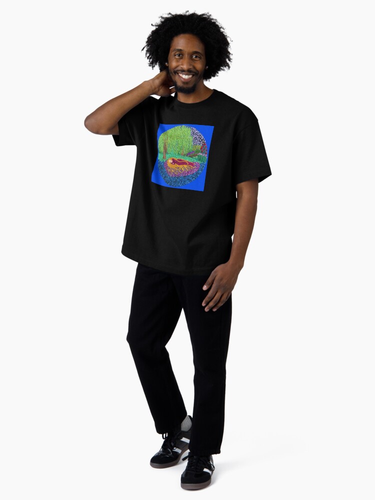Thumbnail 4 of 7, Oversized T-Shirt, The Lady under the Willow Tree designed and sold by SewingSongbird.