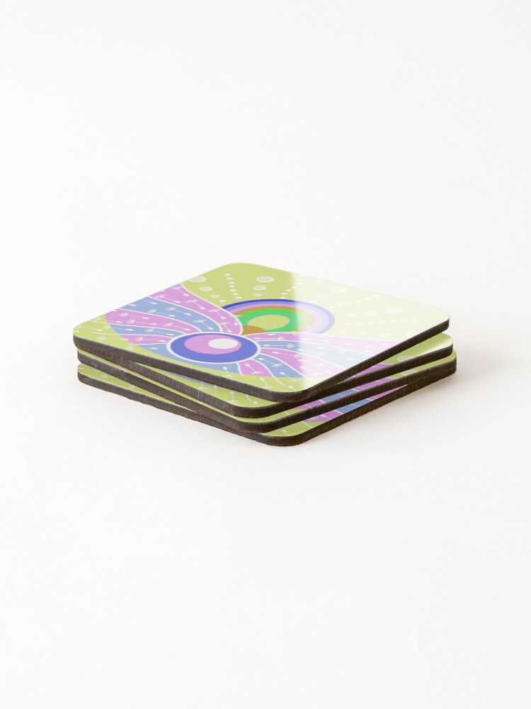 Thumbnail 4 of 5, Coasters (Set of 4), Summer Triptych designed and sold by MotherOfRuby.