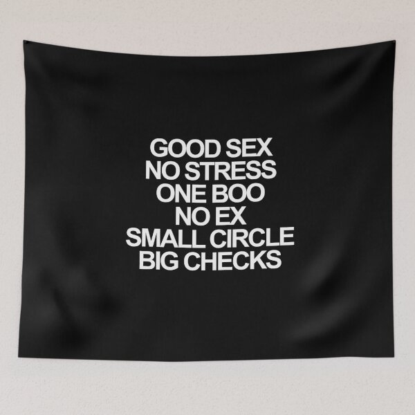 Item preview, Good sex, no stress, one boo, no ex, small circle, big checks designed and sold by Profashionall.