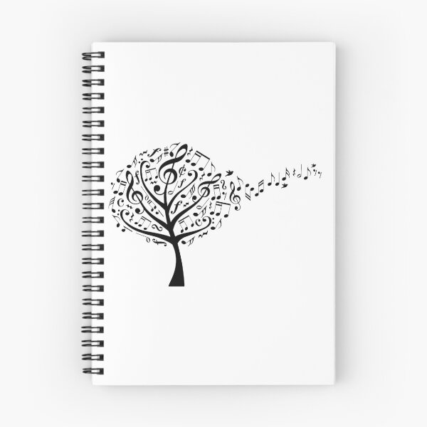 Item preview, Music tree with flying musical notes designed and sold by beakraus.