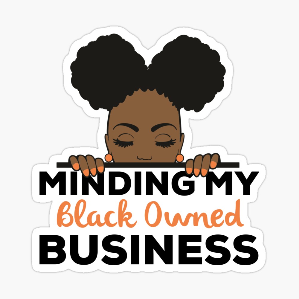 Minding My Black Owned Business Black Women With Afro That Melanin Tho™   Greeting Card for Sale by sweetiescloset