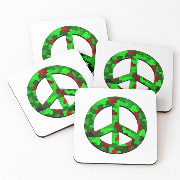 Item preview, Green Camouflage Peace Sign  designed and sold by Mark Jesus-Allen.