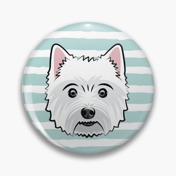 Artikelvorschau, West Highland White Terrier (Westie) auf Streifen entworfen und verkauft von littlearrow.