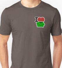 I Love Heart Iowa IA Unisex T-Shirt