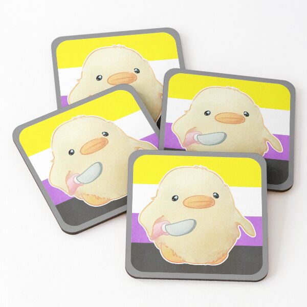 Item preview, Non Binary Pride Duck with Knife designed and sold by AlexanDraxleaan.
