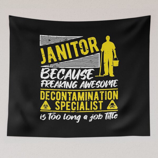 Item preview, Janitor because decontamination specialist long job title t shirt designed and sold by Dan66.