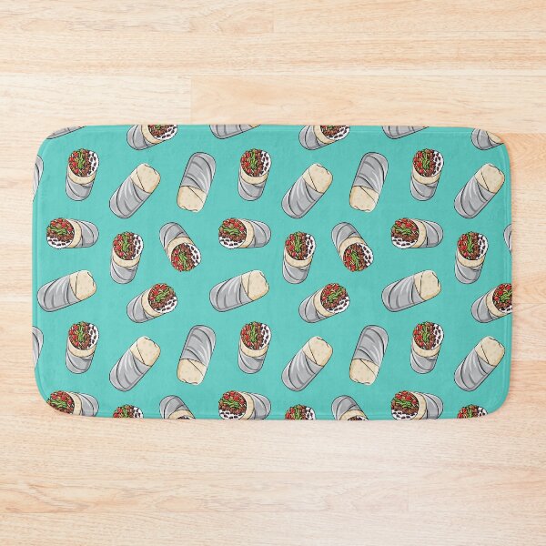 Item preview, Burritos tex-mex on teal- foodie gear designed and sold by littlearrow.