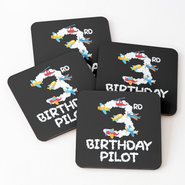 Item preview, 3rd Birthday Pilot 3 Years Old Aviator Kid B-day Party design designed and sold by Grabitees.