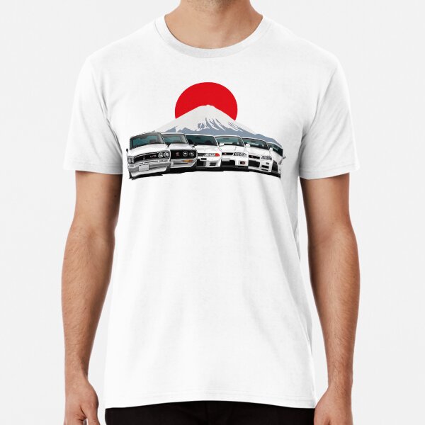 Nissan GTR Generationen Premium T-Shirt