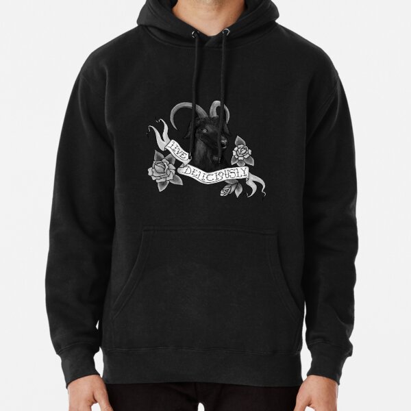 Live Deliciously Black Phillip Pullover Hoodie