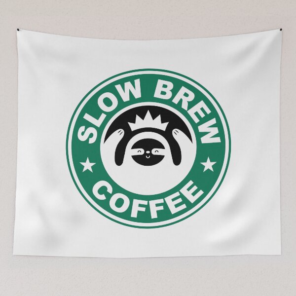 Item preview, Slow Brew Coffee designed and sold by Slothgirl Art.
