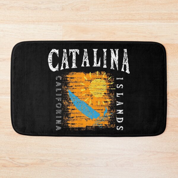Item preview, Catalina Island California Sailing Catamaran Sailboat Beam Reach orange CA designed and sold by ArtByBollwitt.