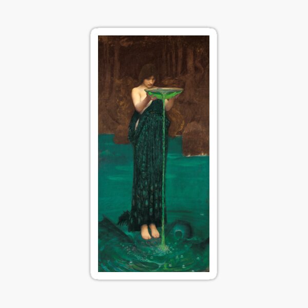 Circe Invidiosa - John William Waterhouse Sticker